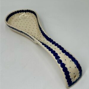 Boleslawiec Polish pottery spoon rest